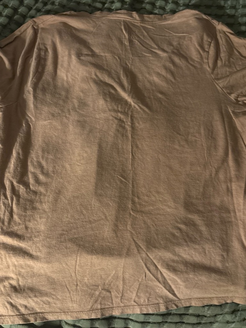 Women’s V‑Neck Tee in Light Brown - Picture 3 of 3